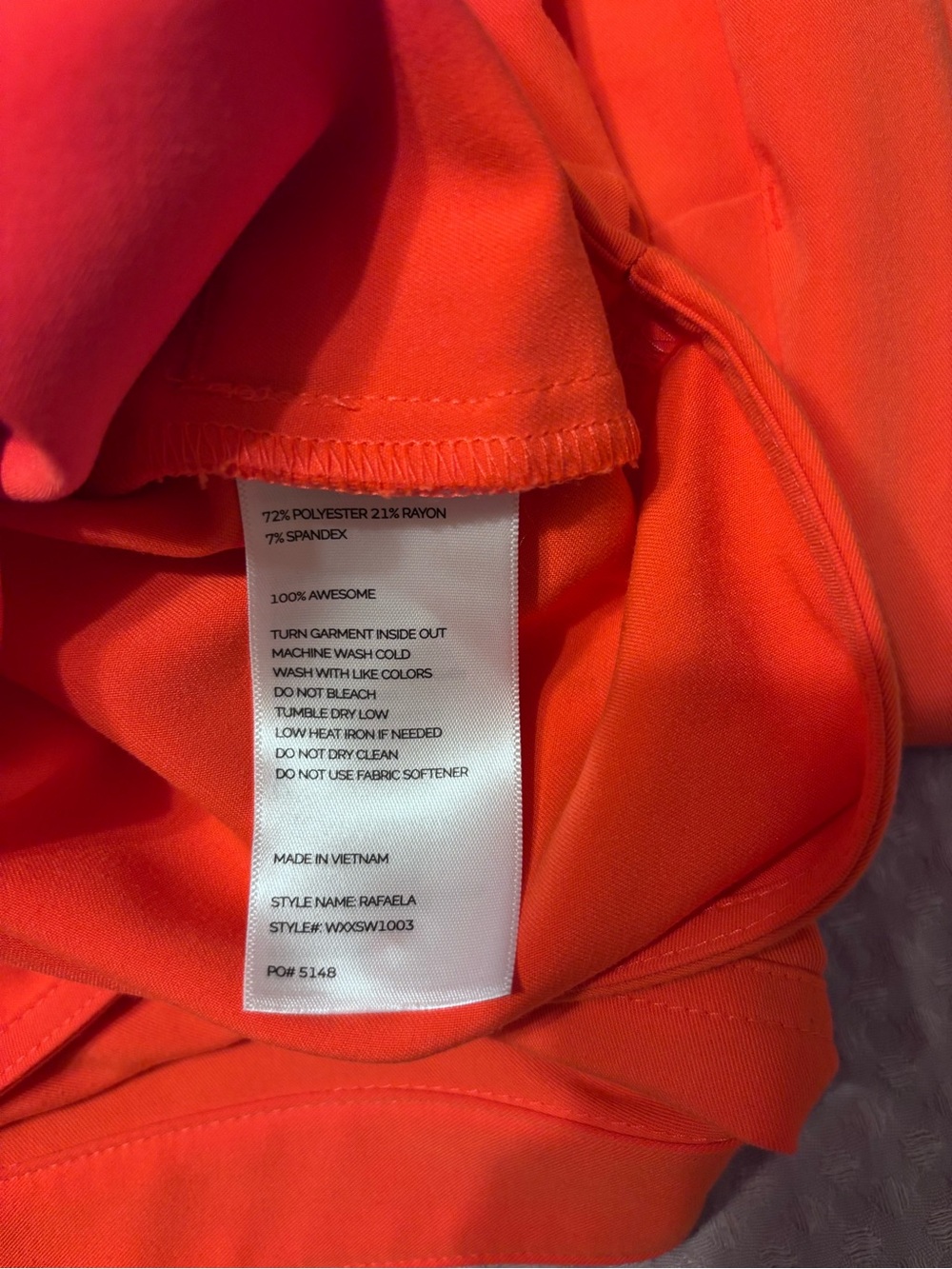 Figs Fiery Coral Rafaela top and Zamora joggers - Picture 5 of 5